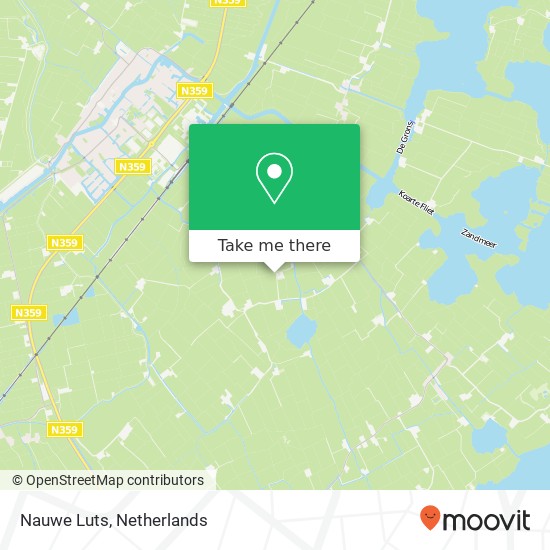 Nauwe Luts map