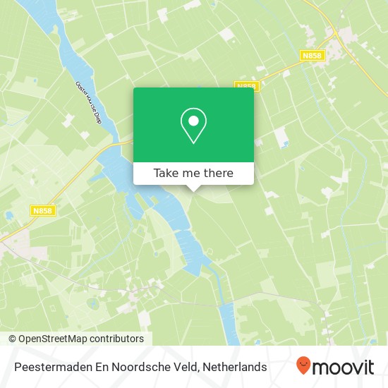 Peestermaden En Noordsche Veld Karte