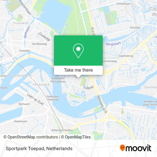 Sportpark Toepad map
