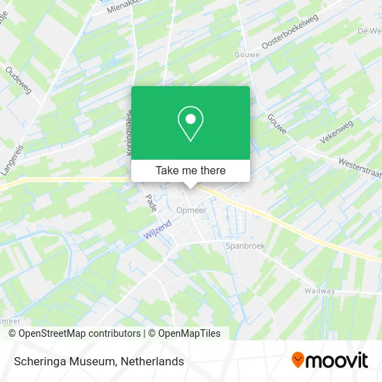 Scheringa Museum map