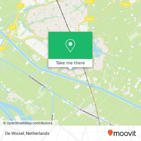 De Wissel map