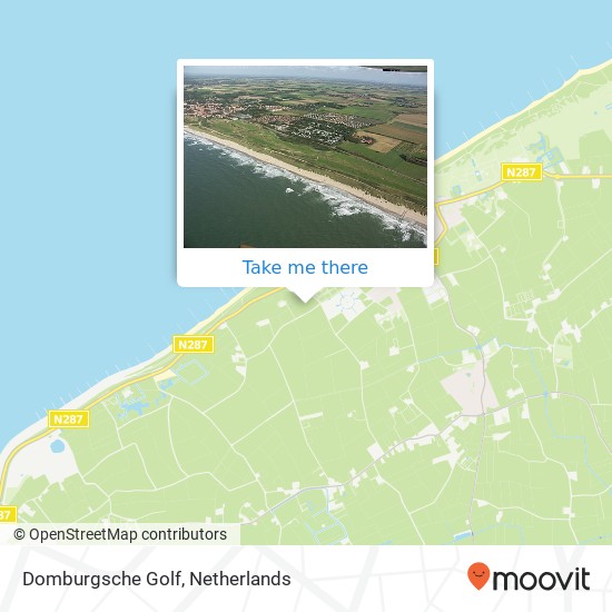 Domburgsche Golf map