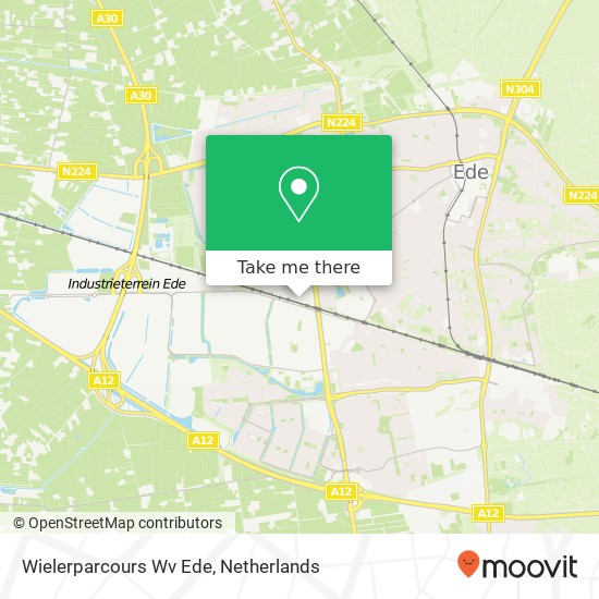 Wielerparcours Wv Ede map