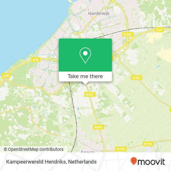 Kampeerwereld Hendriks map