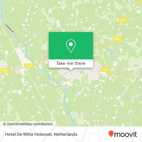 Hotel De Witte Holevoet map