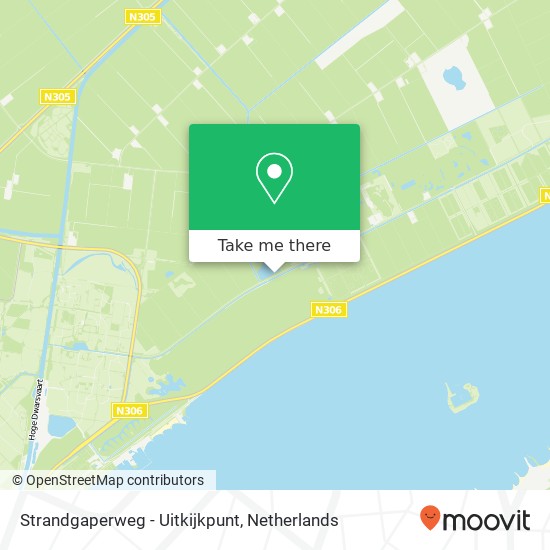 Strandgaperweg - Uitkijkpunt Karte