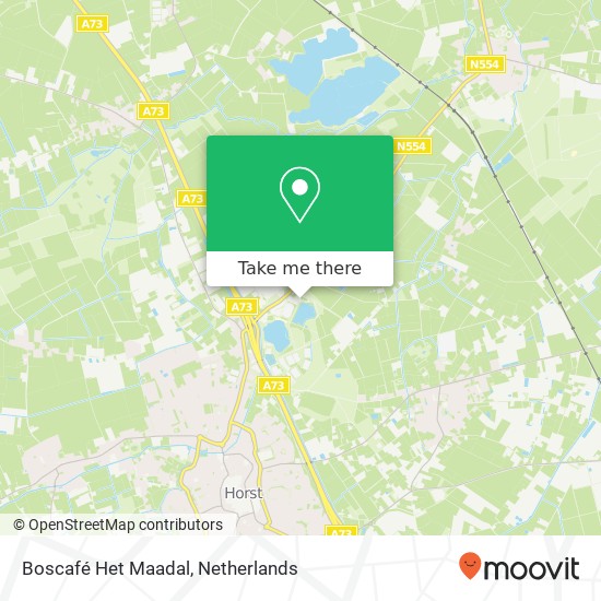 Boscafé Het Maadal map