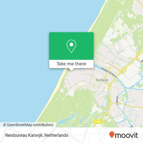 Reisbureau Katwijk map
