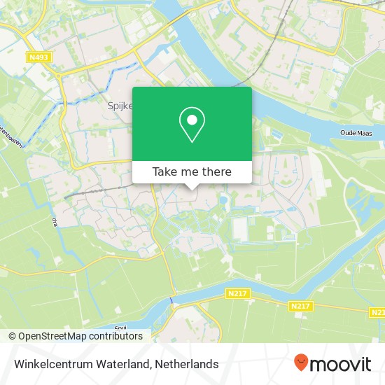 Winkelcentrum Waterland map