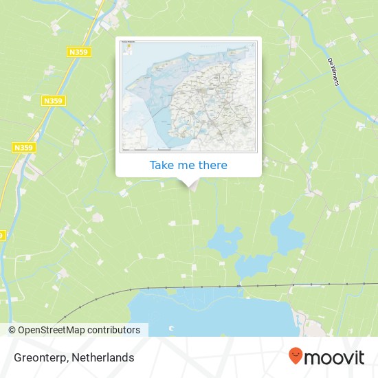 Greonterp map