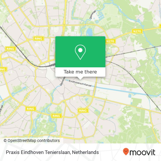 Praxis Eindhoven Tenierslaan map