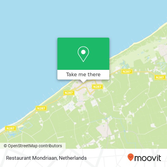 Restaurant Mondriaan map