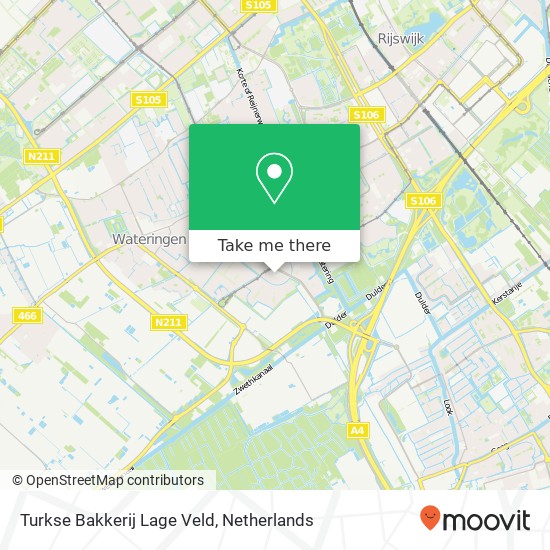 Turkse Bakkerij Lage Veld Karte