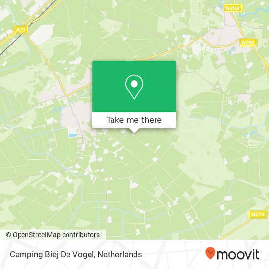 Camping Biej De Vogel map
