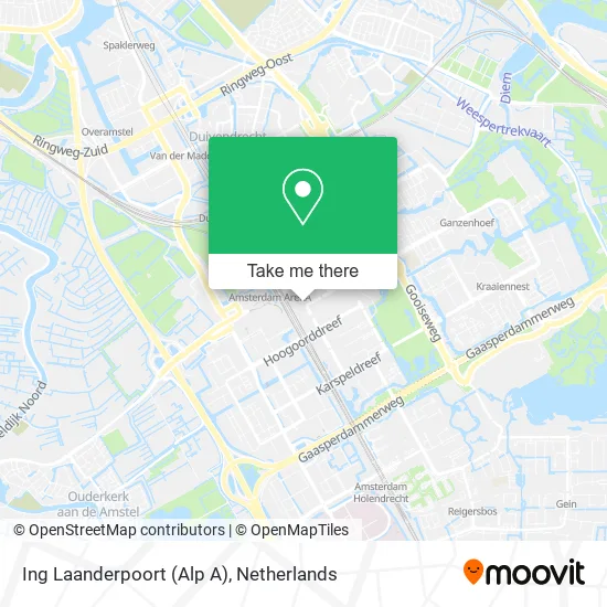 Ing Laanderpoort (Alp A) map