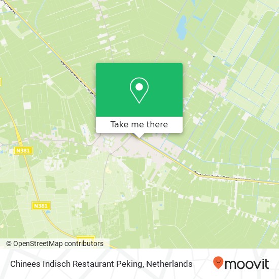 Chinees Indisch Restaurant Peking map