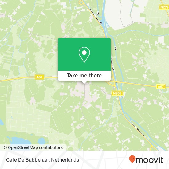 Cafe De Babbelaar map