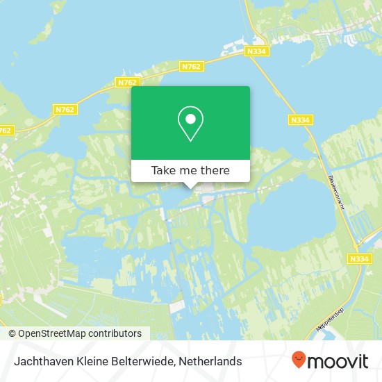 Jachthaven Kleine Belterwiede map