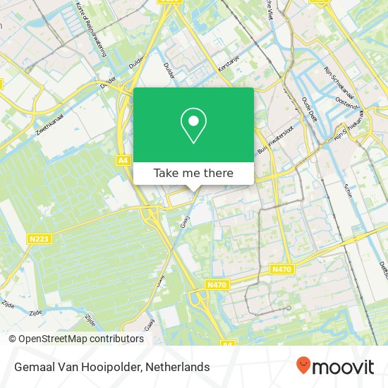 Gemaal Van Hooipolder Karte