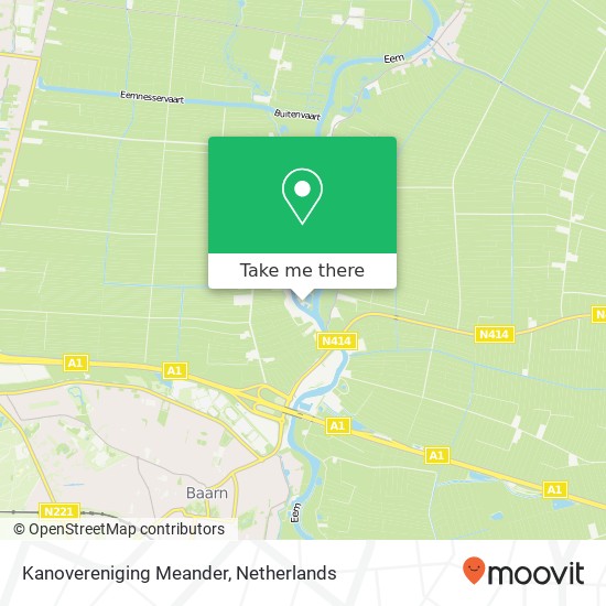 Kanovereniging Meander map