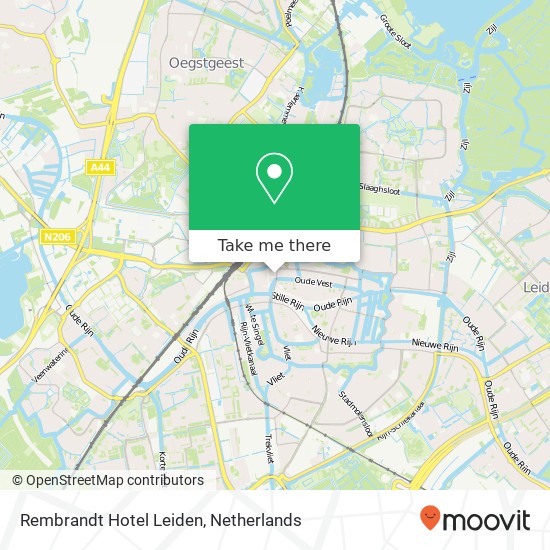 Rembrandt Hotel Leiden map