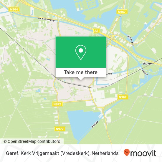 Geref. Kerk Vrijgemaakt (Vredeskerk) Karte