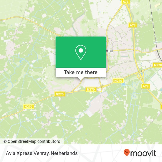 Avia Xpress Venray map