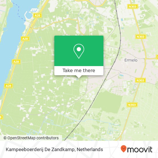 Kampeeboerderij De Zandkamp map