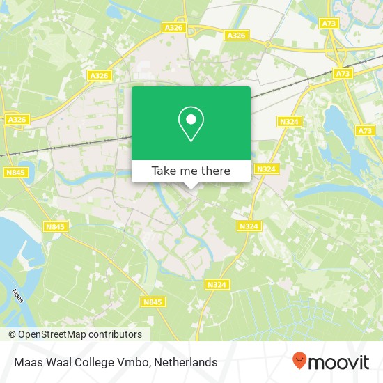 Maas Waal College Vmbo map