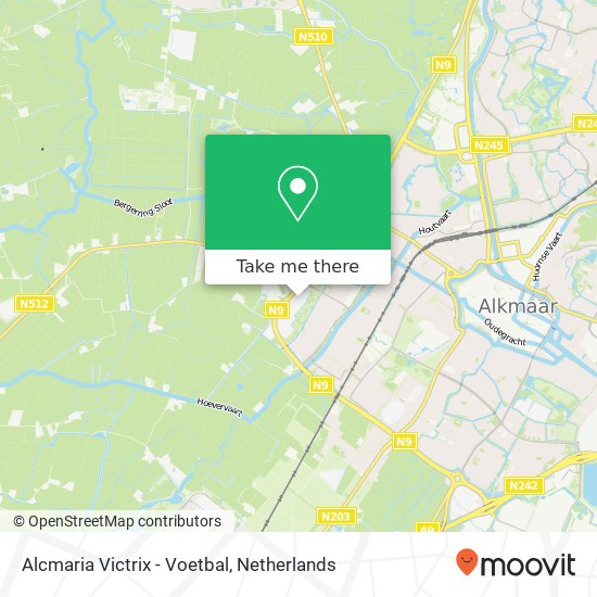 Alcmaria Victrix - Voetbal map