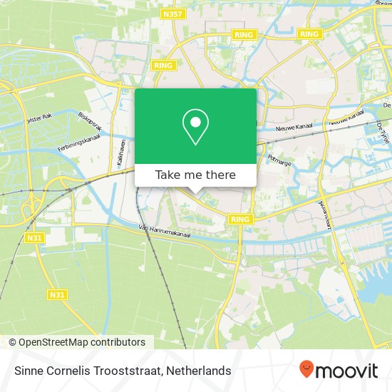 Sinne Cornelis Trooststraat map