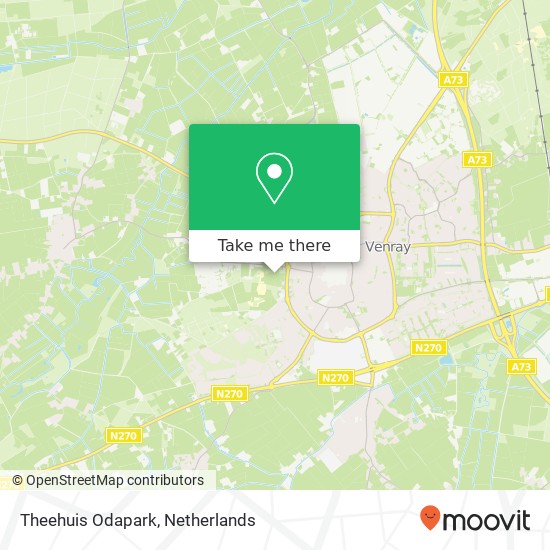 Theehuis Odapark map