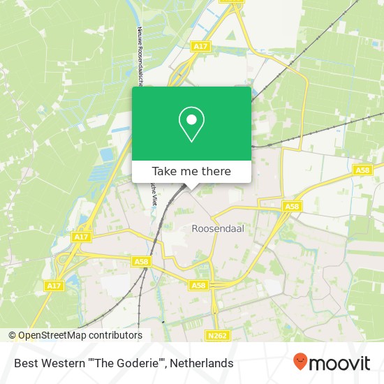 Best Western ""The Goderie"" map