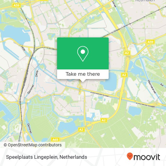 Speelplaats Lingeplein map