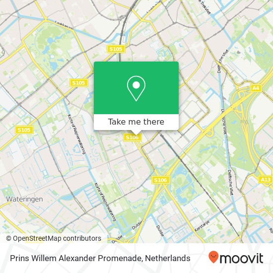 Prins Willem Alexander Promenade map