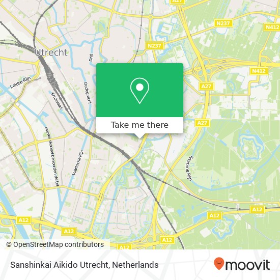 Sanshinkai Aikido Utrecht map