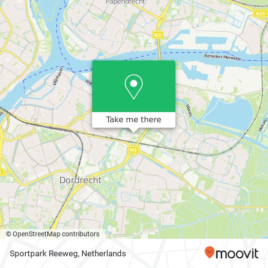 Sportpark Reeweg map