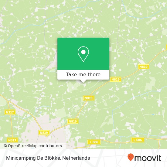 Minicamping De Blökke map