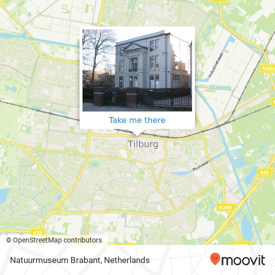 Natuurmuseum Brabant map