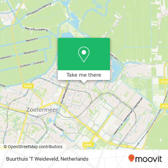 Buurthuis 'T Weideveld map