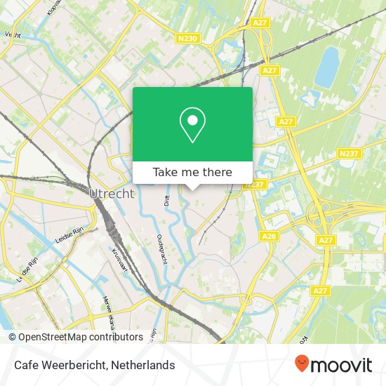 Cafe Weerbericht map