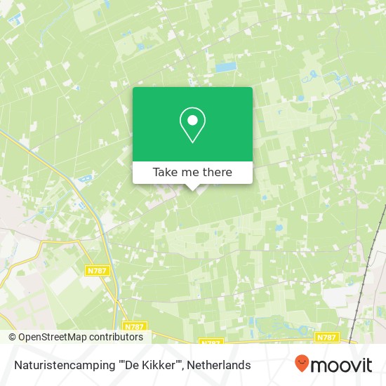 Naturistencamping ""De Kikker"" map