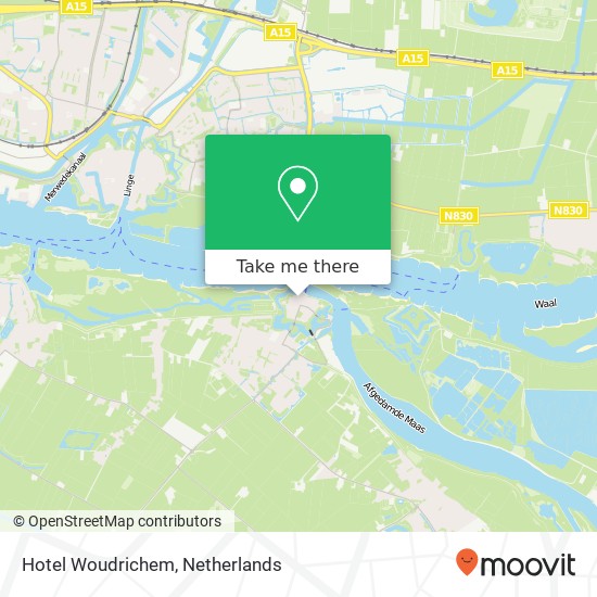 Hotel Woudrichem map