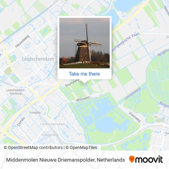 Middenmolen Nieuwe Driemanspolder map