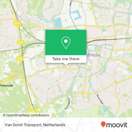 Van Dorst Transport map