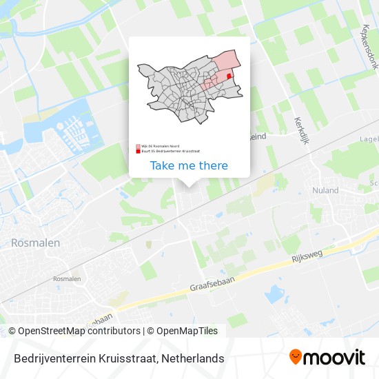 Bedrijventerrein Kruisstraat map