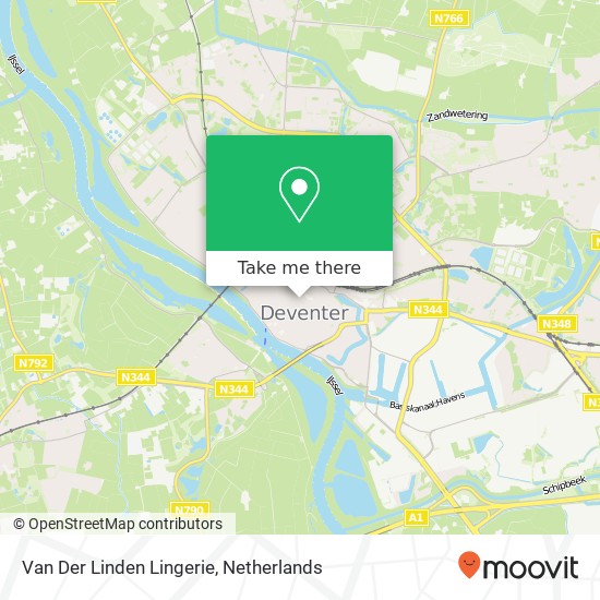 Van Der Linden Lingerie map