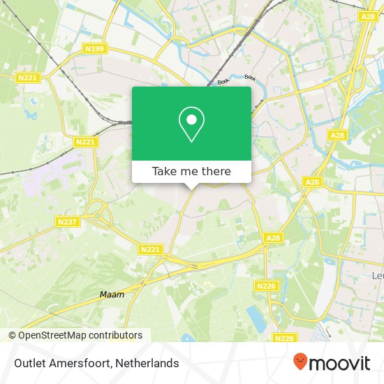 Outlet Amersfoort map