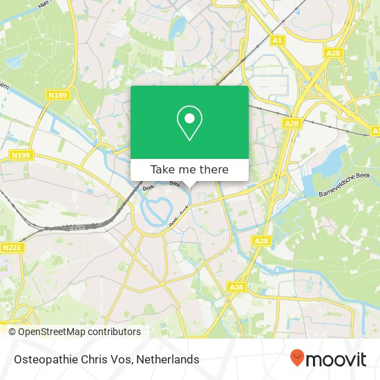 Osteopathie Chris Vos map