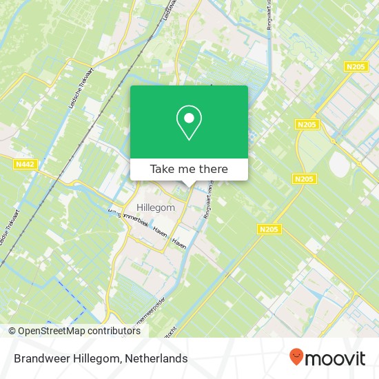 Brandweer Hillegom map